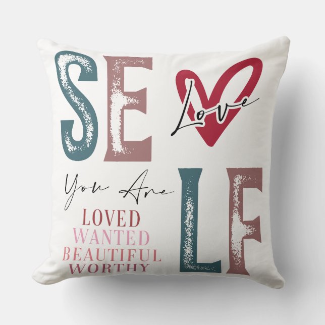 Self Love Affirmation Kudde (Framsida)