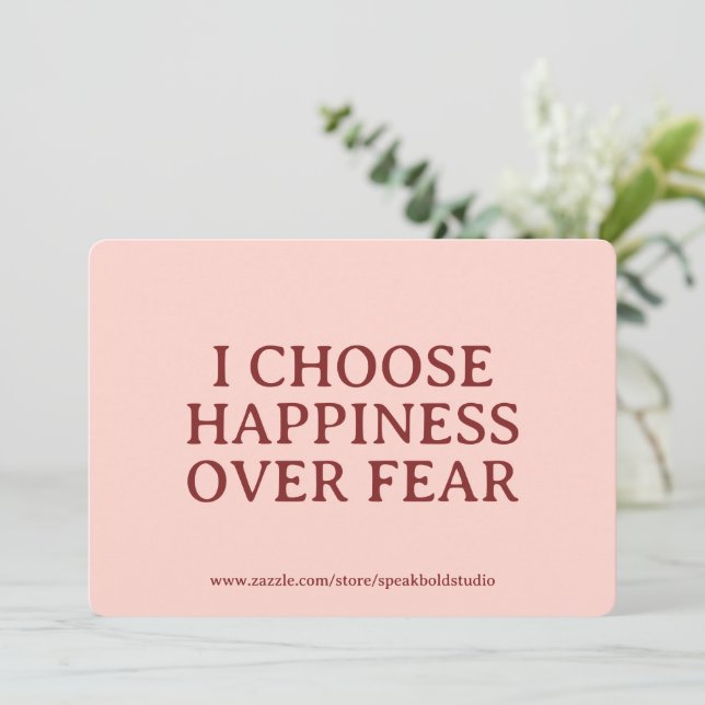 Self-Love Card, Custom Gift, Inspirational Message Julkort (Stående Fram)
