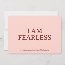 Self-Love Card, Inspirational & Fearless Card Julkort