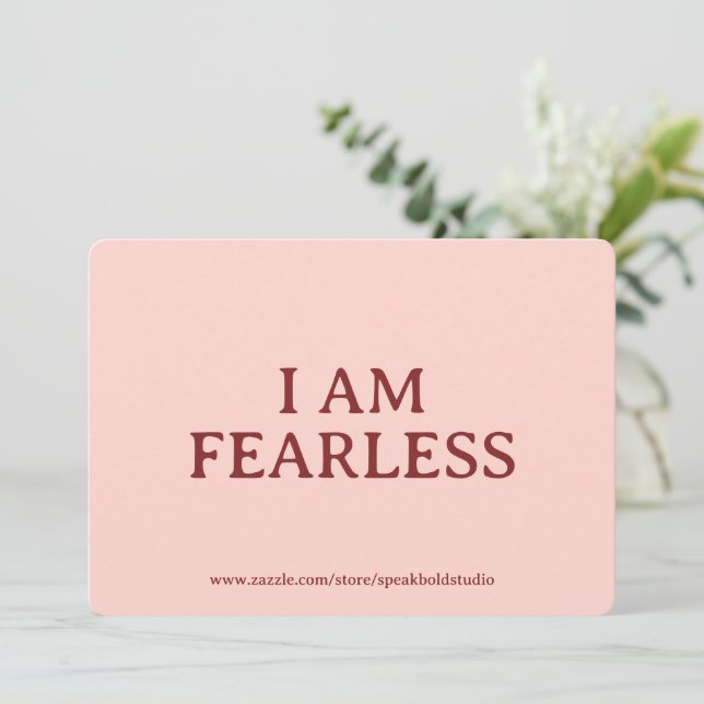 Self-Love Card, Inspirational & Fearless Card Julkort (Stående Fram)