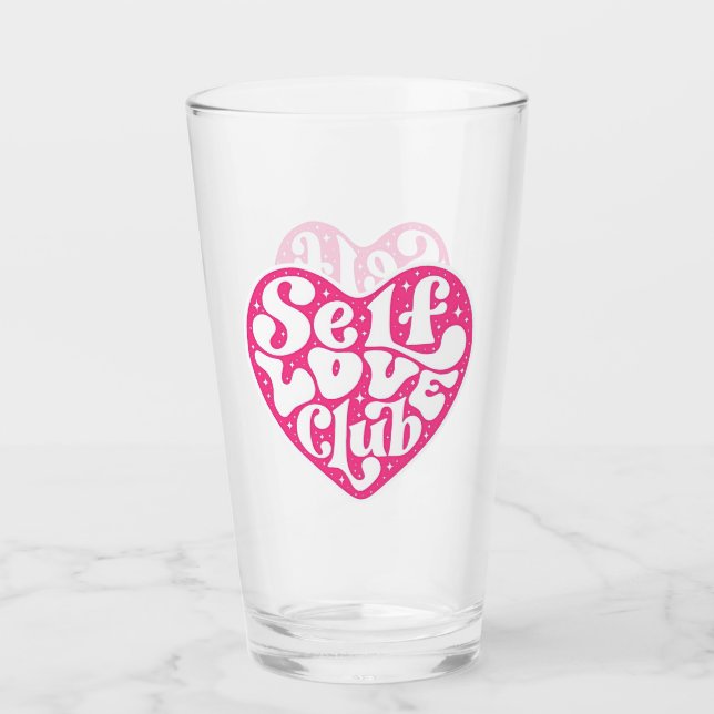 Self Love Club Glass Glaskopp (Framsida)