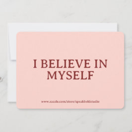 Self-Love, Confidence, Custom Gift for Her Julkort