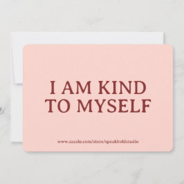 Self-Love, Encouragement, Personalized Gift Card Julkort