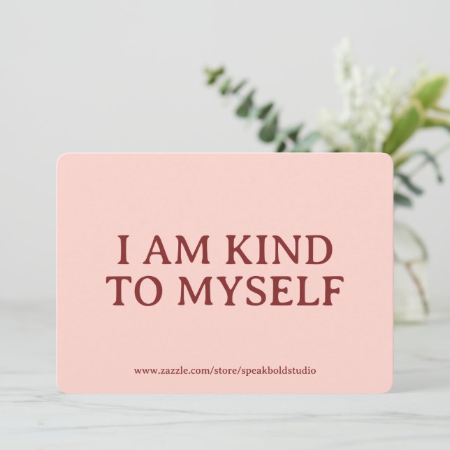 Self-Love, Encouragement, Personalized Gift Card Julkort (Stående Fram)