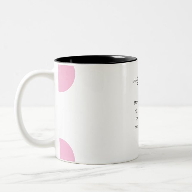 Self-Love Quote Mug Två-Tonad Mugg (Vänster)