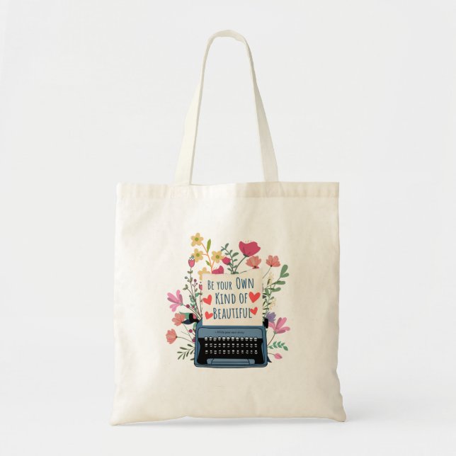 Self Love Quote Tote Bag  Tygkasse (Framsidan)