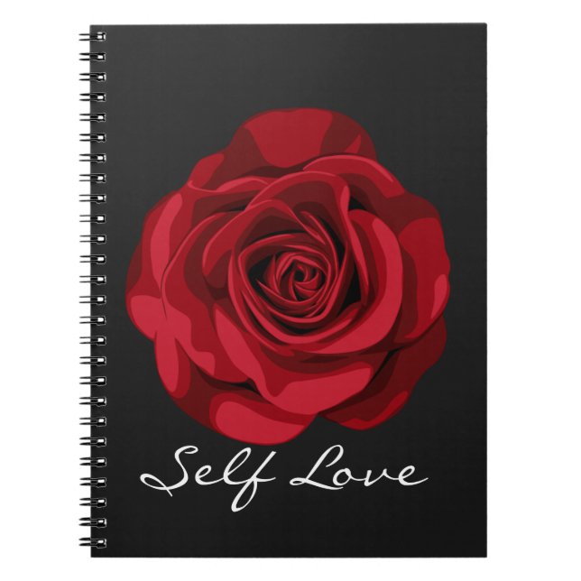 Self Love Spiral Notebook Anteckningsbok (Framsidan)