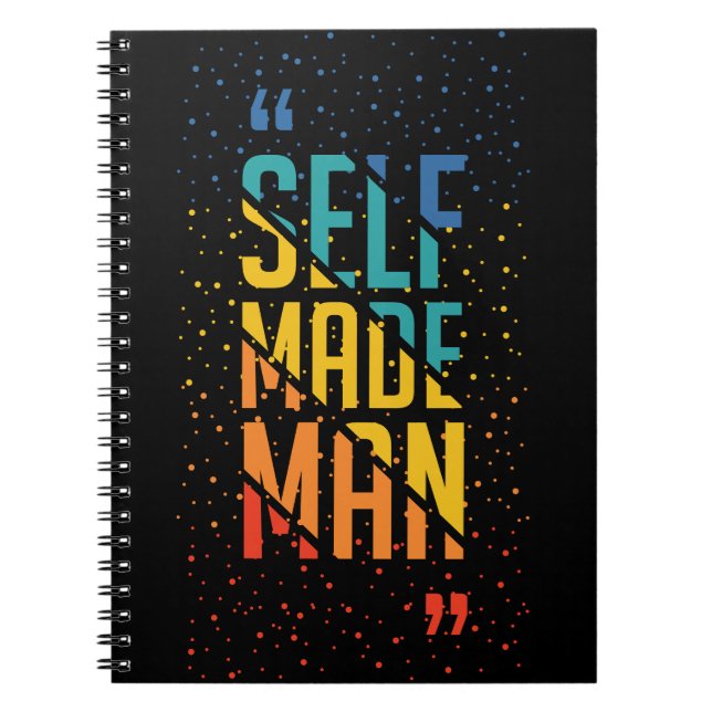 Self Made Man - Pridet LGBTQ+ Trans Anteckningsbok (Framsidan)