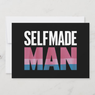 Self-made Man Transgender Trans Pride Flagga Trans Inbjudningar
