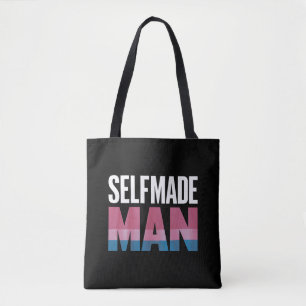 Self-made Man Transgender Trans Pride Flagga Trans Tygkasse