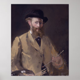 Self-Portrait with Palette by Manet - Poster