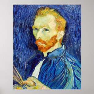 Self-Porträtt (1889) av Vincent Van Gogh Poster