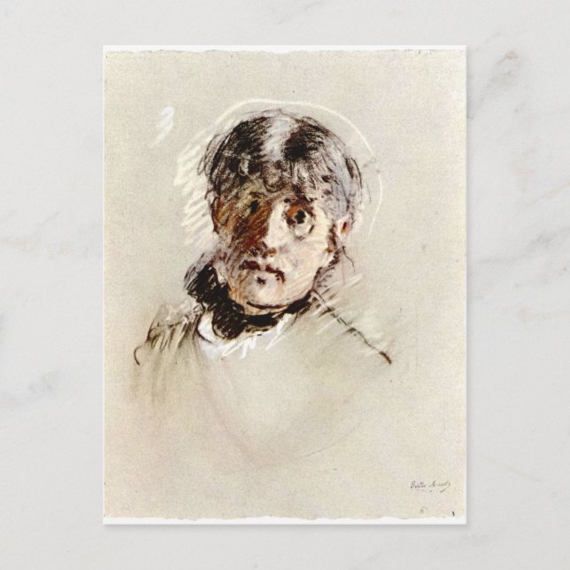 Self-Porträtt av Berthe Morisot Vykort (Framsida)