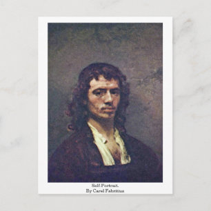 Self-Porträtt. av Carel Fabritius Vykort