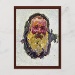 Self-Porträtt av Claude Monet Vykort