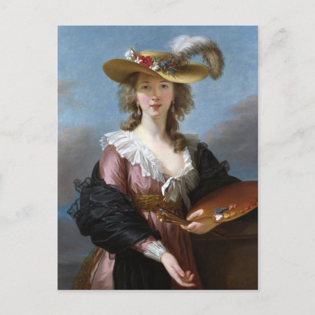 Self-Porträtt av Elisabeth Vigee Le Brun Postcard Vykort (Framsida)