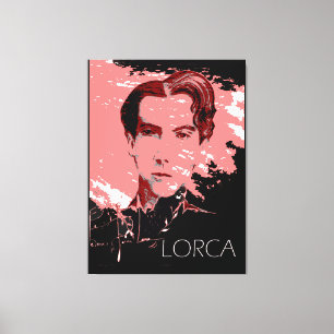 Self-Porträtt av Garcia Lorca Canvastryck