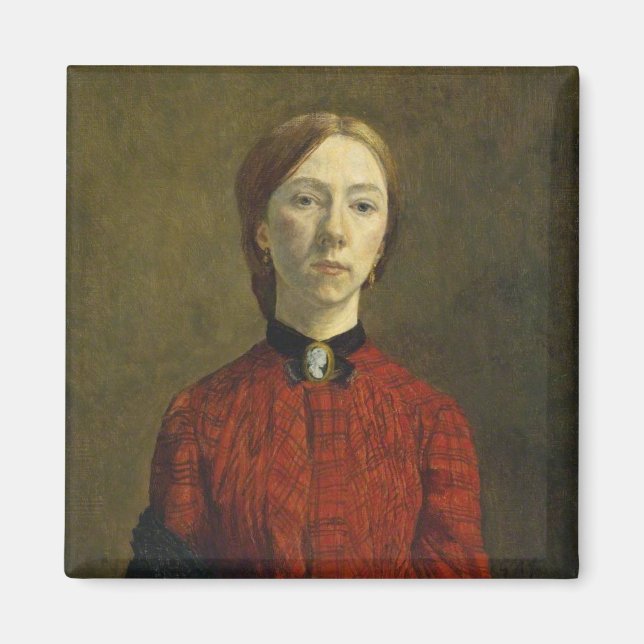 Self-Porträtt (av Gwen John) Magnet (Framsidan)