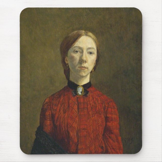 Self-Porträtt (av Gwen John) Musmatta (Framsidan)