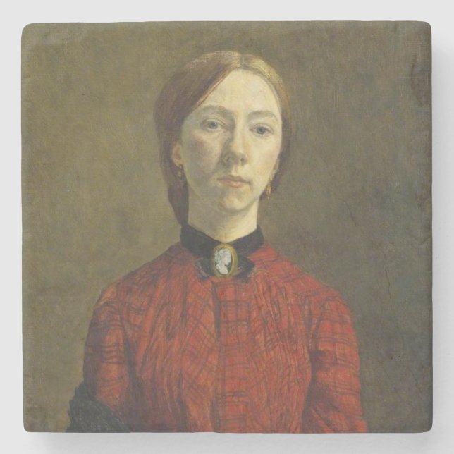 Self-Porträtt (av Gwen John) Stenunderlägg (Framsidan)
