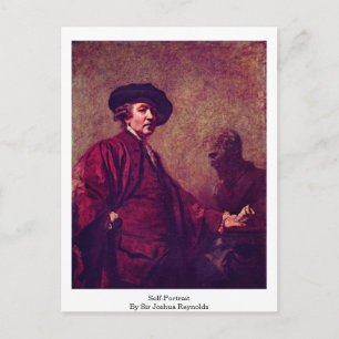 Self-Porträtt av Herr Joshua Reynolds Vykort