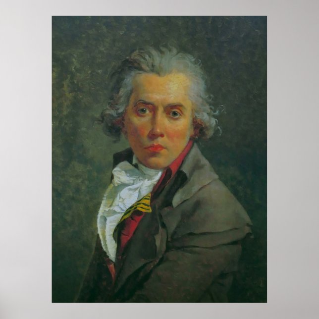 Self-Porträtt av Jacques-Louis David Poster (Framsidan)