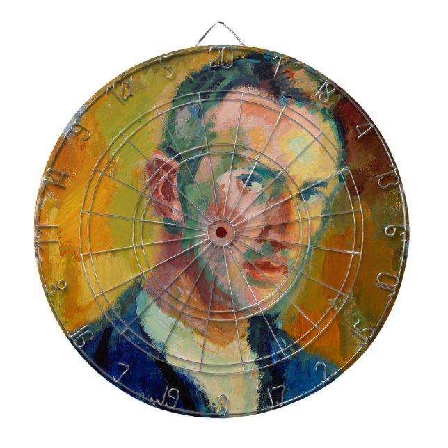 Self-Porträtt (av Magnus Enckell) Darttavla (Framsidan)