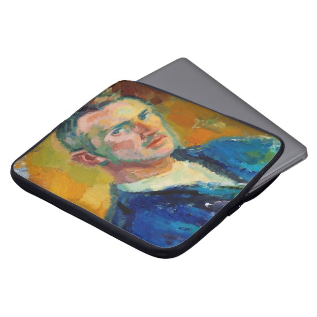 Self-Porträtt (av Magnus Enckell) Laptop Fodral (Framsida topp)