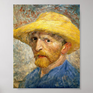 Self-Porträtt av Van Gogh Poster