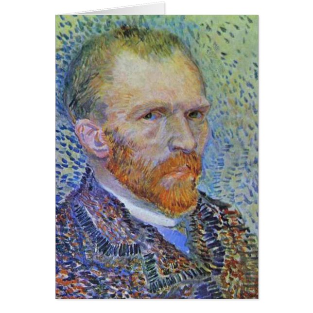 Self-Porträtt av Vincent Van Gogh Hälsningskort (Framsidan)