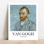 Self-porträtt av Vincent van Gogh Poster<br><div class="desc">Vincent van Gogh's Self-porträtt (1889) berömd</div>
