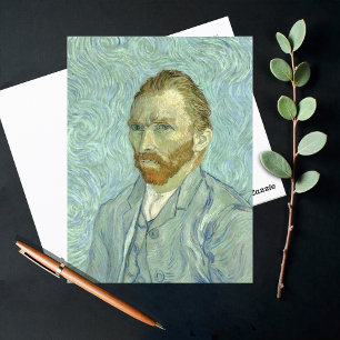 Self-Porträtt av Vincent Van Gogh Vykort