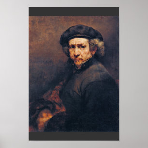 Self-Porträtt, By Rembrandt (bästa kvalitet) Poster