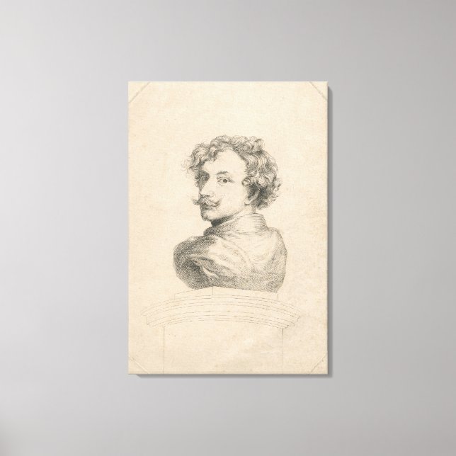 Self-porträtt Canvastryck (Framsida)