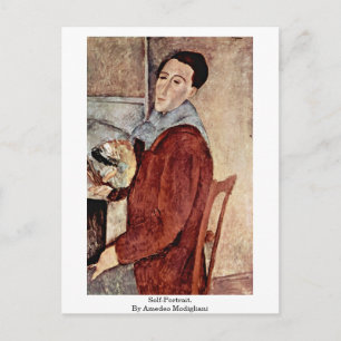 Self-Porträtt. från Amedeo Modigliani Vykort