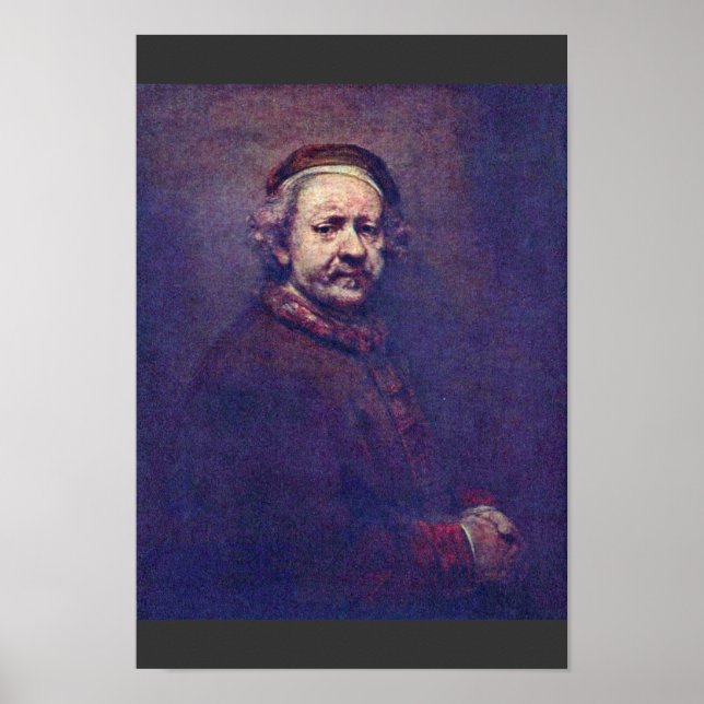 Self-Porträtt. från Rembrandt Van Rijn Poster (Framsidan)