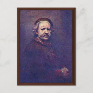 Self-Porträtt. från Rembrandt Van Rijn Vykort