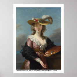 Self-porträtt i Straw Hat 1782 Poster