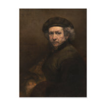 Self-Porträtt med Beret av Rembrandt