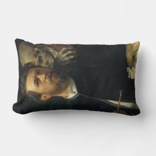 Self-Porträtt med döden som Spelman (av Böcklin) Lumbarkudde