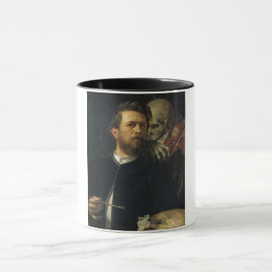 Self-Porträtt med döden som Spelman (av Böcklin) Mugg