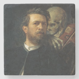 Self-Porträtt med döden som Spelman (av Böcklin) Stenunderlägg