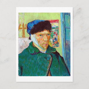 Self-Porträtt med en barmhärtig bil, Van Gogh Vykort