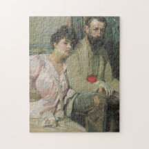 Self-Porträtt med fru (av Frantisek Kupka)