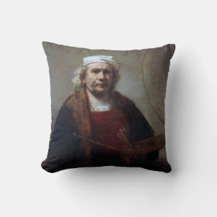 Self-Porträtt med två kretsar, Rembrandt Kudde