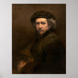 Self Porträtt - Rembrandt Fine Art Poster