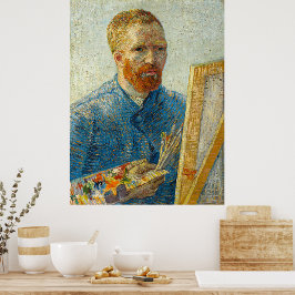Self-Porträtt som Painter av Vincent Van Gogh Poster
