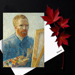 Self-Porträtt som Painter av Vincent Van Gogh Vykort