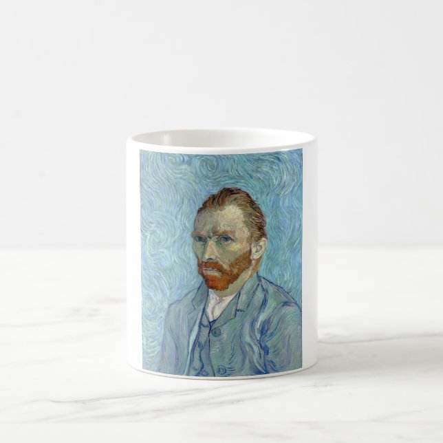 Self-Porträtt, Vincent van Gogh, 1889 Kaffemugg (Center)