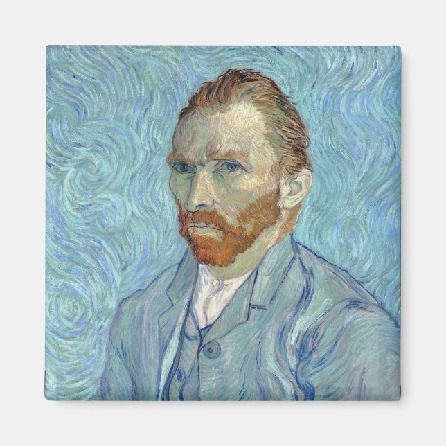 Self-Porträtt, Vincent van Gogh, 1889 Magnet (Framsidan)